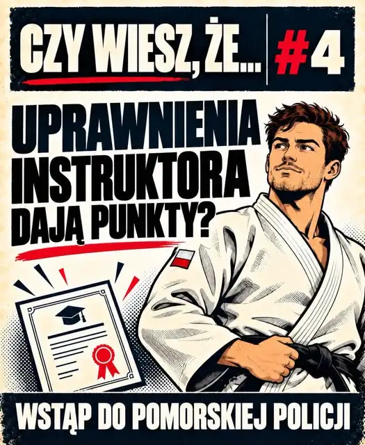 Uprawnienia instruktora sportów walki i strzelectwa dodatkowymi punktami w rekrutacji do Policji