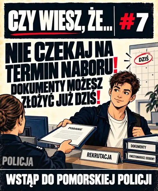 Rekrutacja do Policji w Pomorskiem: dokumenty można składać przez cały rok