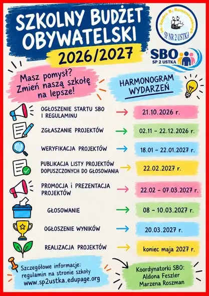 Szkolny Budżet Obywatelski 2026/2027 – startuje nabór projektów