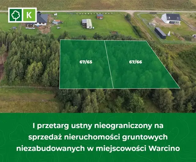 Kępice sprzedają działki w Warcinie – I przetarg 27 listopada