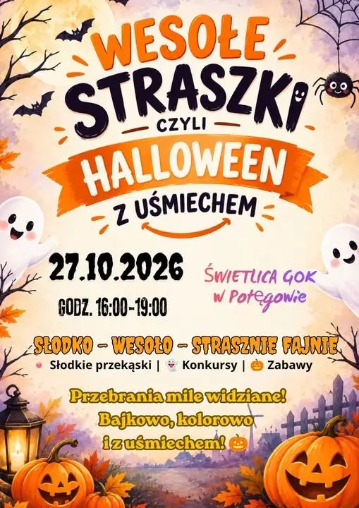 Wesołe Straszki w Potęgowie – halloweenowa zabawa dla całych rodzin