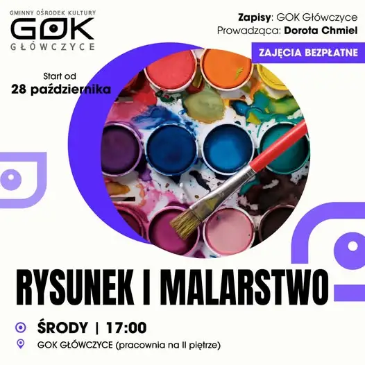 ArtSquad w Główczycach: bezpłatna pracownia rysunku i malarstwa startuje w środę