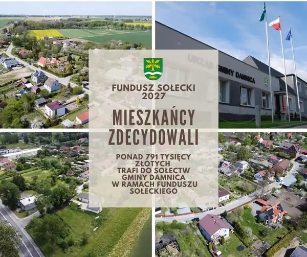Gmina Damnica: ponad 791 tys. zł dla sołectw na 2027 rok