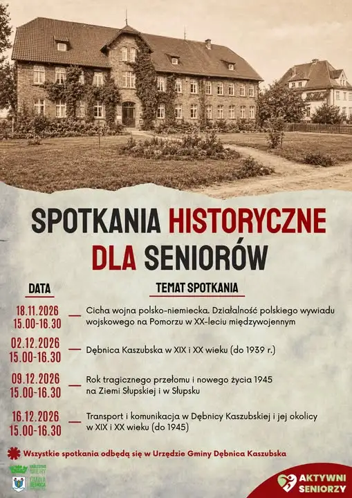 Historyczny cykl wykładów dla seniorów w Dębnicy Kaszubskiej