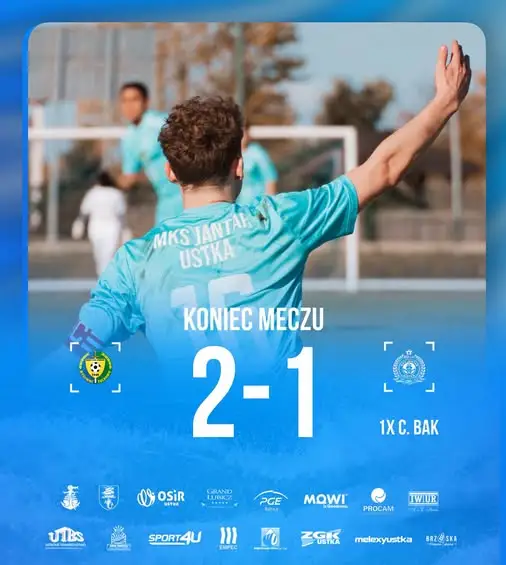 Jantar Ustka przegrywa 1:2 w fizycznym meczu. Kontuzja Arturo zmartwieniem