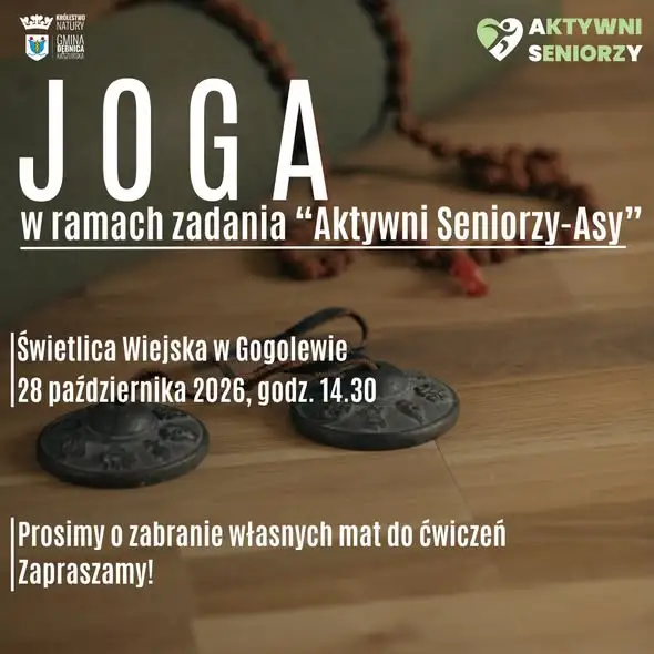 Joga dla seniorów w Gogolewie i Borzęcinie – harmonogram zajęć